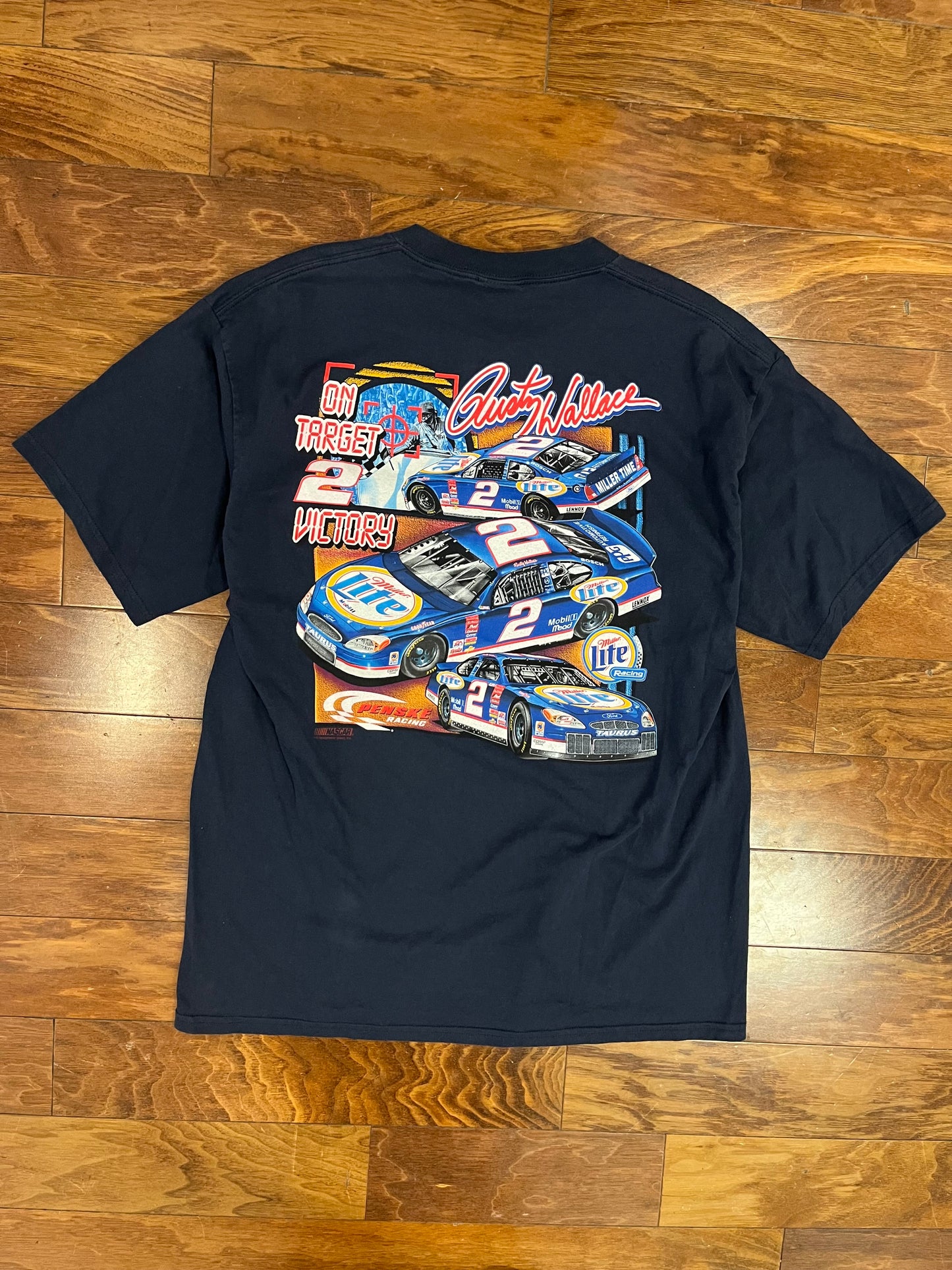 2001 Rusty Wallace Miller Lite Nascar Tee (XL)
