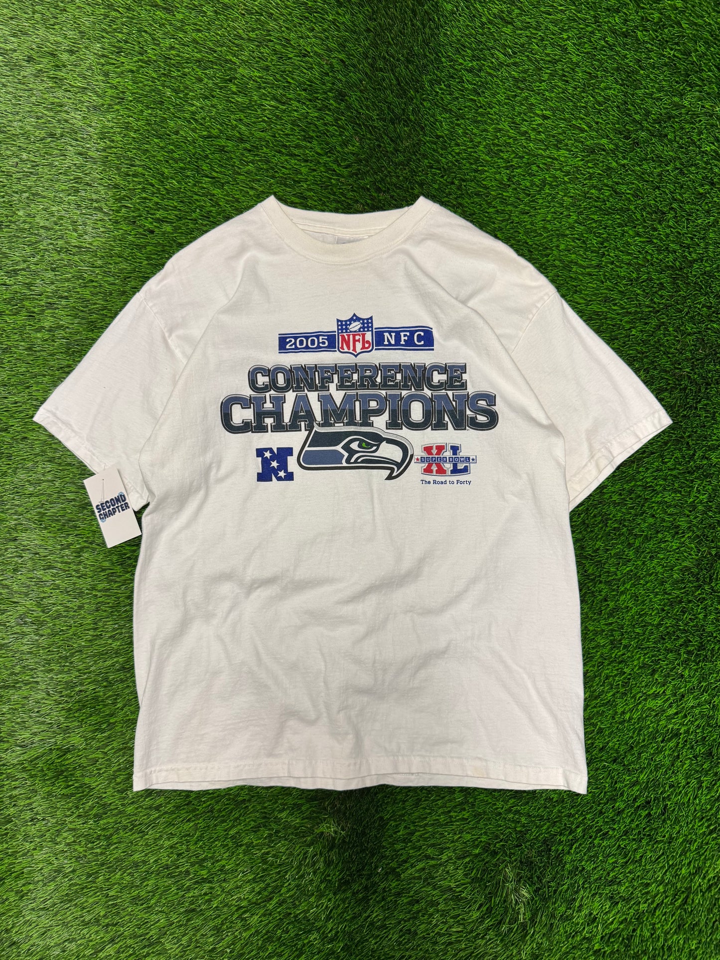 2005 Seattle Seahawks NFC Conference Champs Tee (L)