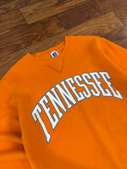 90s University of Tennessee Spell Out Russell Crewneck (M)