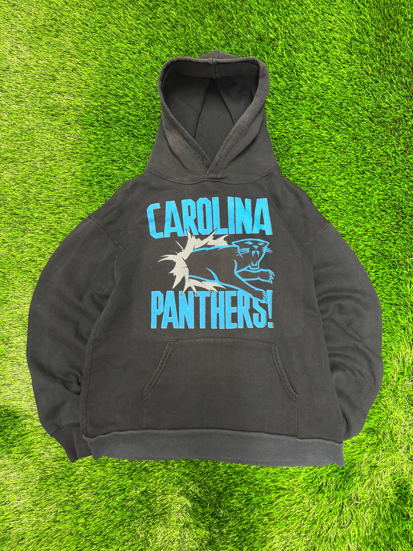90s Carolina Panthers Breakthrough Spell Out Hoodie (L)