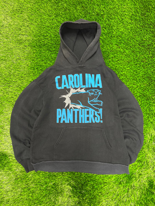 90s Carolina Panthers Breakthrough Spell Out Hoodie (L)
