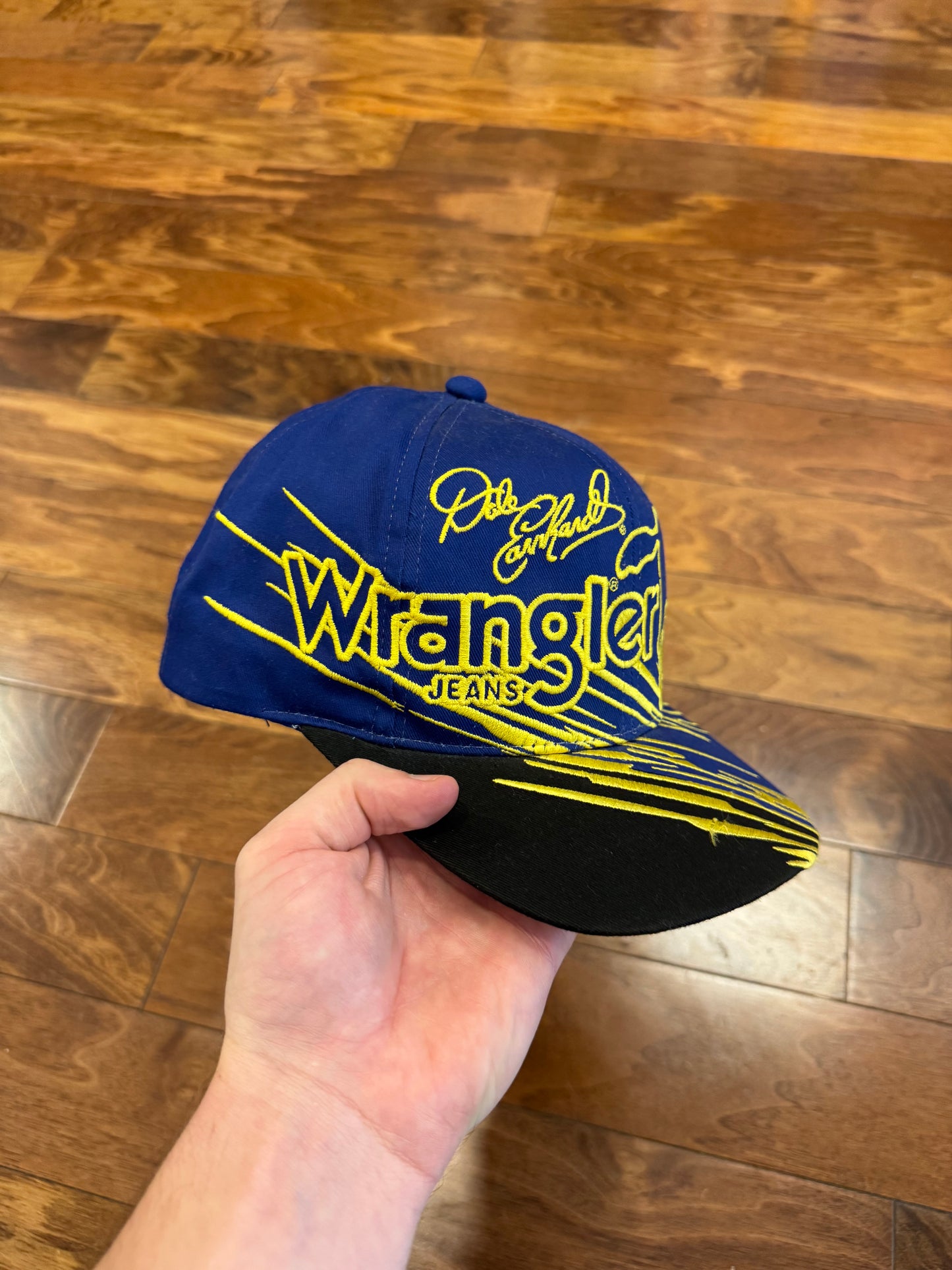 90s Dale Earnhardt Wrangler Jeans Nascar Rare Hat (OS)