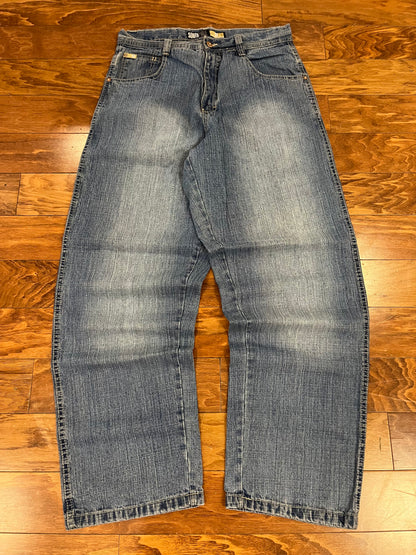 00s South Pole Tan Tab Baggy Jeans (34)
