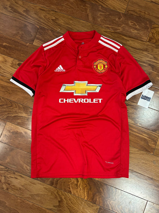 Manchester United Pogba Adidas Home Soccer Jersey 2017 Kit (M)