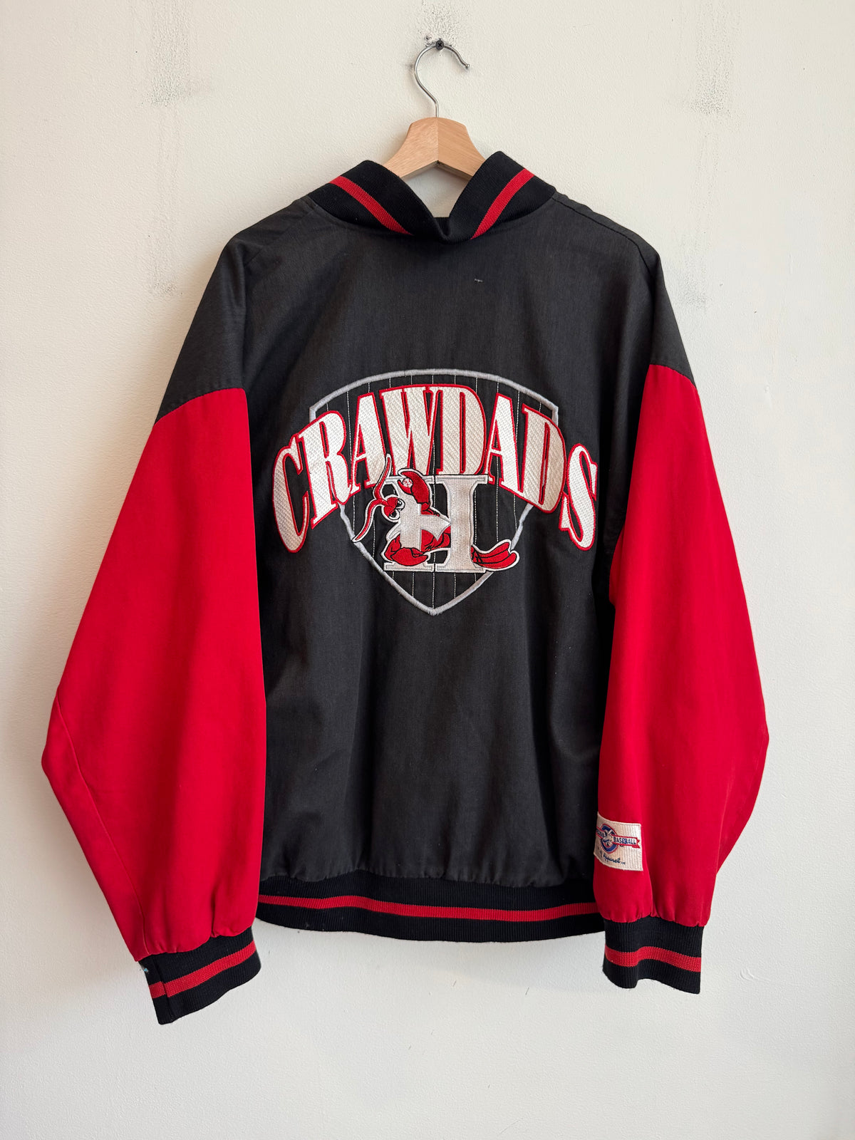 90s Hickory Crawdads Vintage MLB Letterman Jacket (XL)