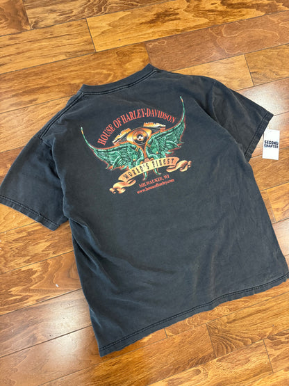 1999 Harley Davidson Fat Boy Faded Vintage Tee (L)