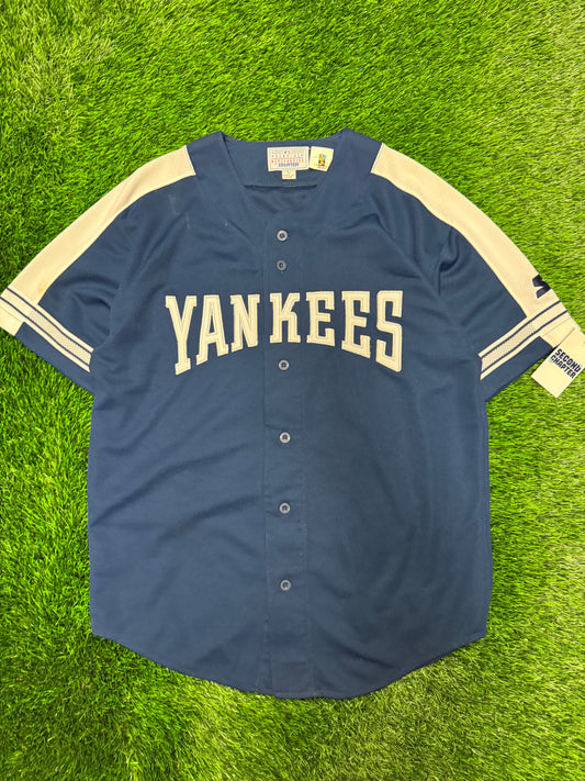 90s New York Yankees Chuck Knoblauch #11 Vintage Starter MLB Jersey (L)
