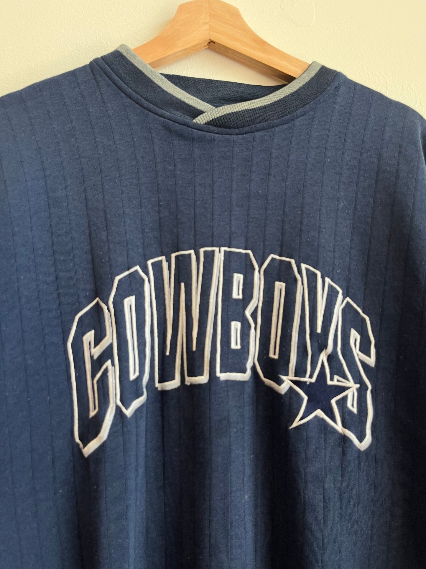 90s Dallas Cowboys Vintage Starter Spell Out Crewneck (L)