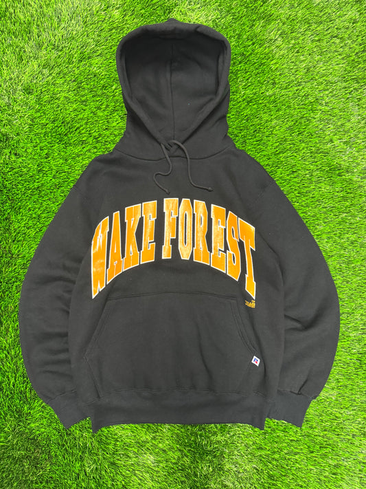 90s Wake Forest University Spelled Out Russell Athletics Vintage Hoodie (M)