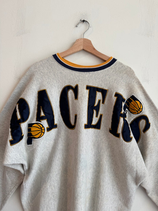 90s Indiana Pacers Sleeve To Sleeve Spell Out Legends Crewneck (XXL)