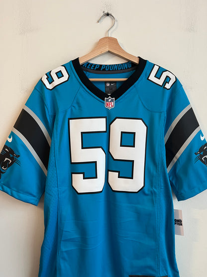 2016 Carolina Panthers Luke Kuechly Blue Nike Jersey (M)