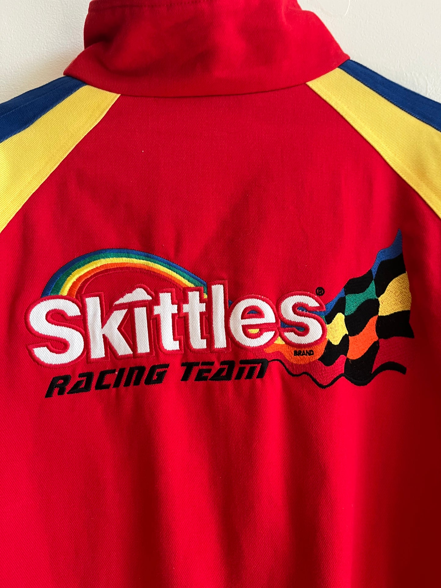 90s Ernie Irvan Skittles NASCAR 36 Motorsport Racing Logo Athletic Jacket