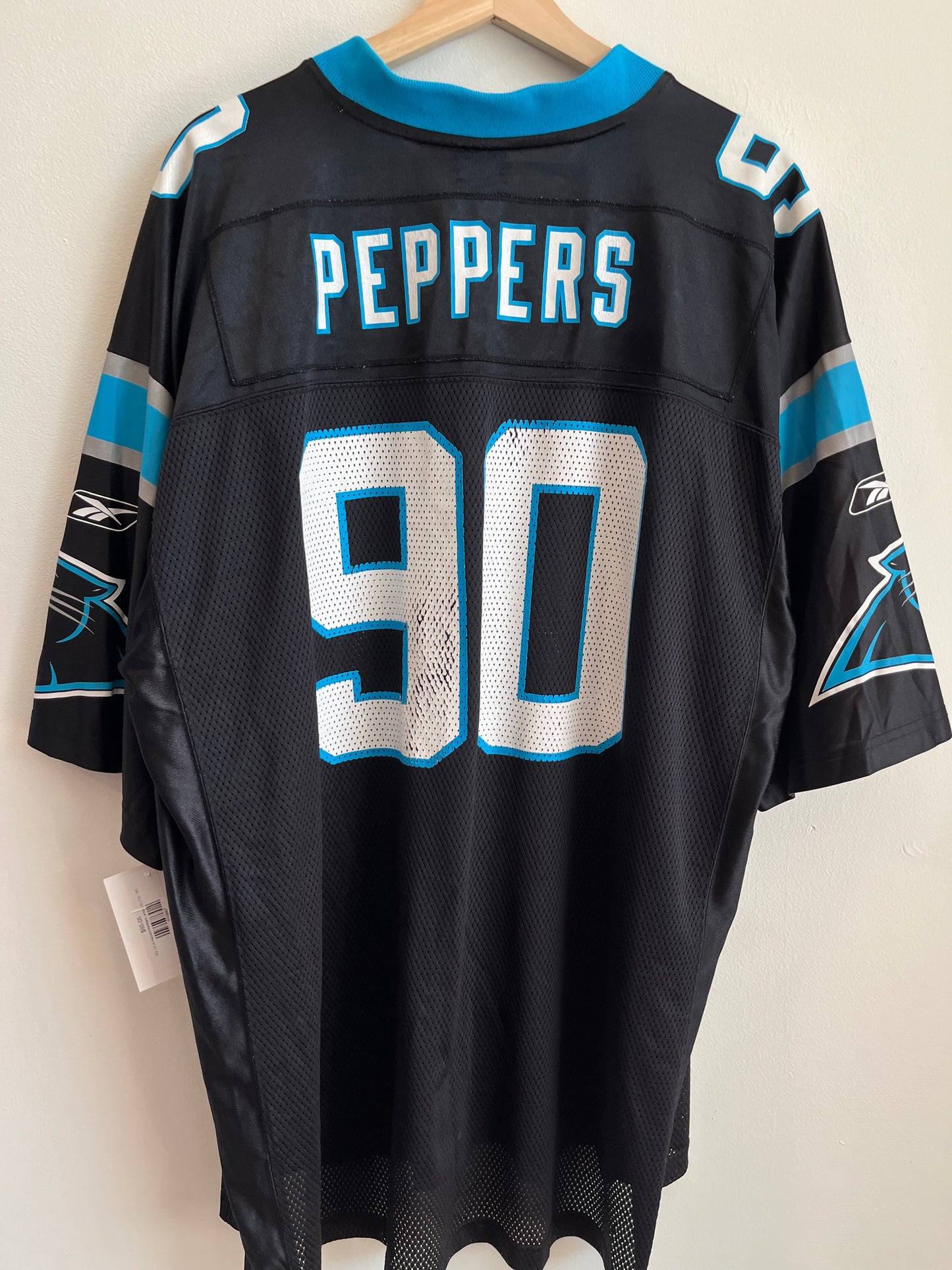 00s Carolina Panthers Julius Peppers Reebok NFL Jersey (XL)