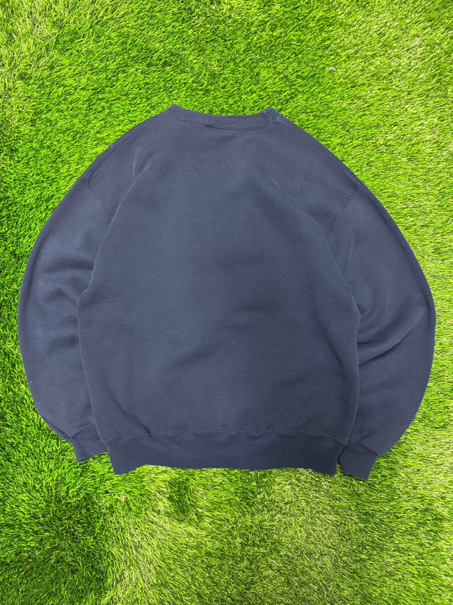 90s Russell Athletics Navy Blank Crewneck (L)