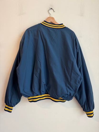 80s Notre Dame Boxy Swingster Vintage Windbreaker Varsity Jacket (L)