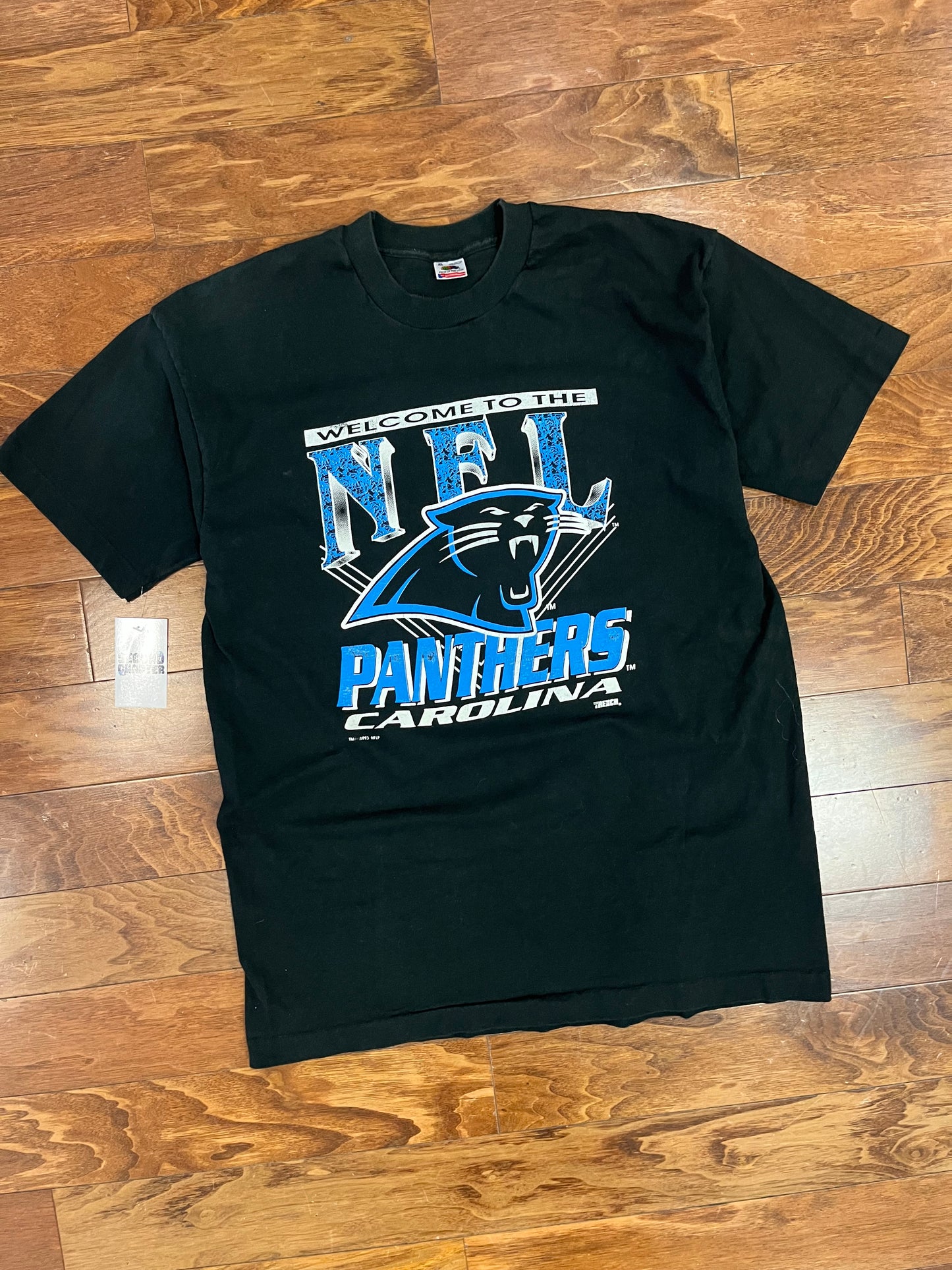 1993 Carolina Panthers Inaugural Season Trench Tee (XL)