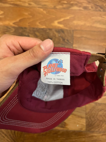 1995 Planet Hollywood Spell Out Vintage Adjustable Hat (OS)