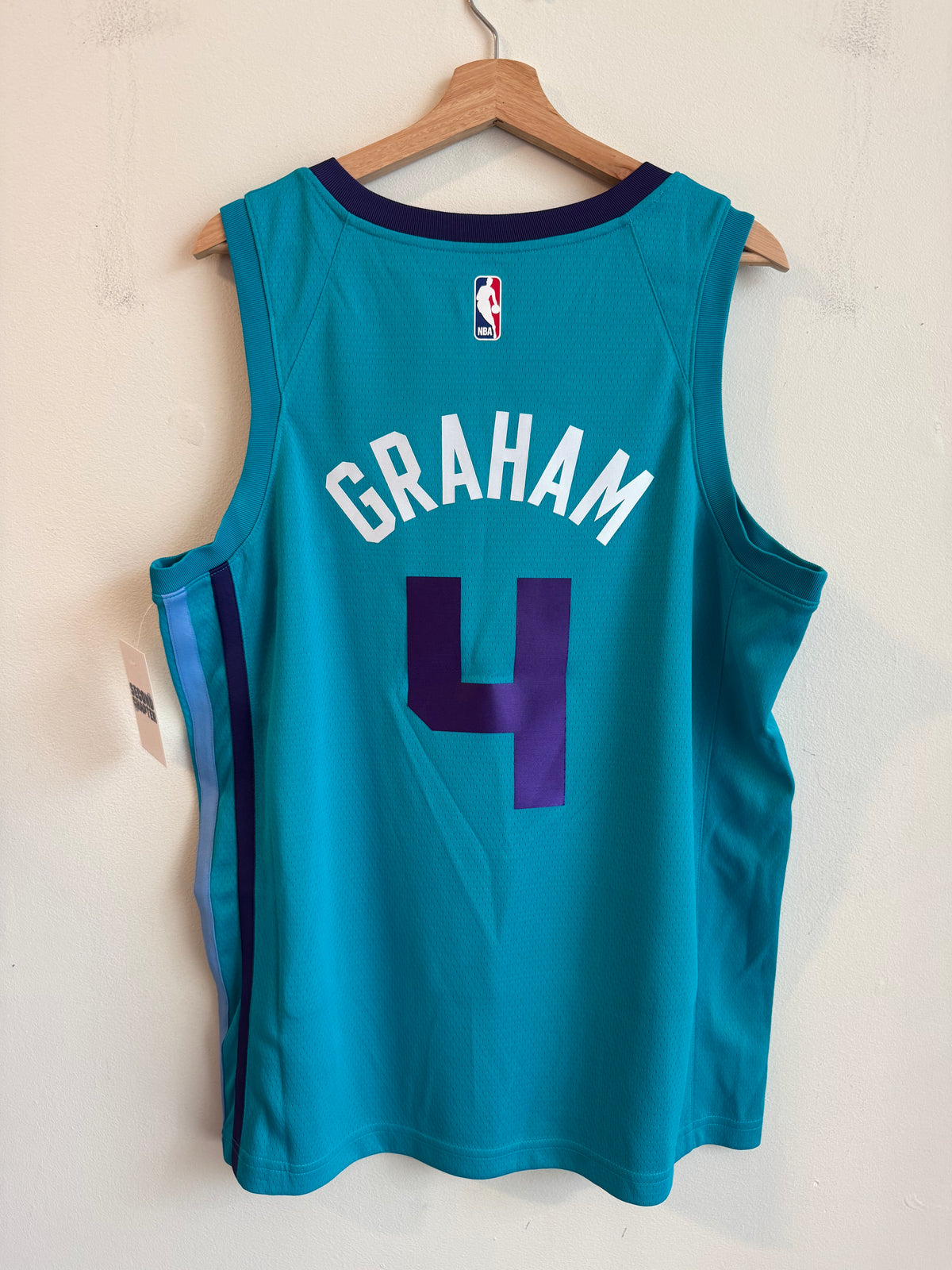 2018 Charlotte Hornets Devonte Graham Teal Jordan Swingman Jersey (L)
