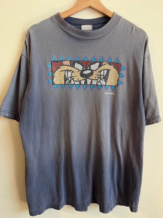1994 Taz Warner Bros Smoked Faded Graphic Tee (XL)