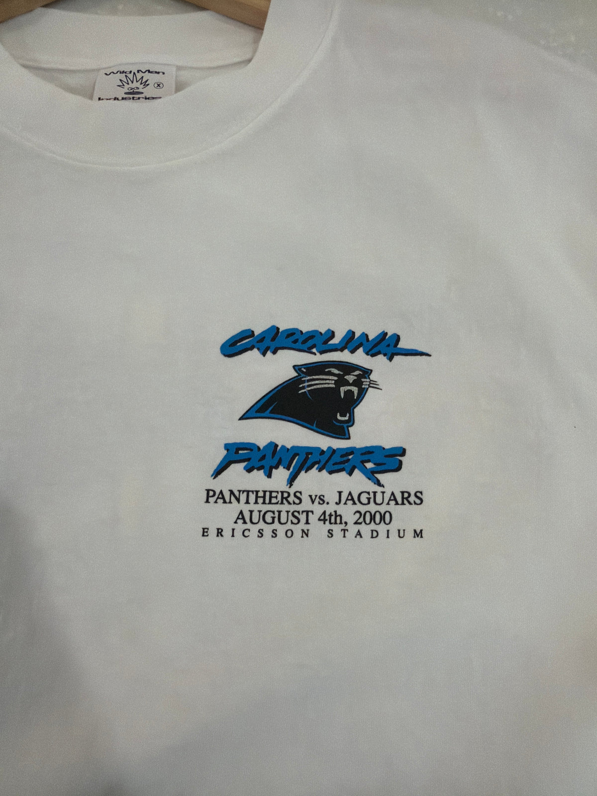 2000 Carolina Panthers vs Jacksonville Jaguars “The Winning Line-Up” Tee (XL)