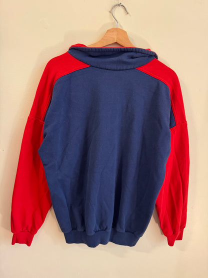 90s New York Giants Hammer Sportswear Quarter Zip Crewneck (M)