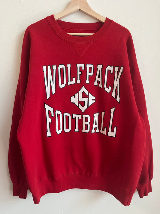 1990s North Carolina State University Wolfpack Football Russell Crewneck (XL)