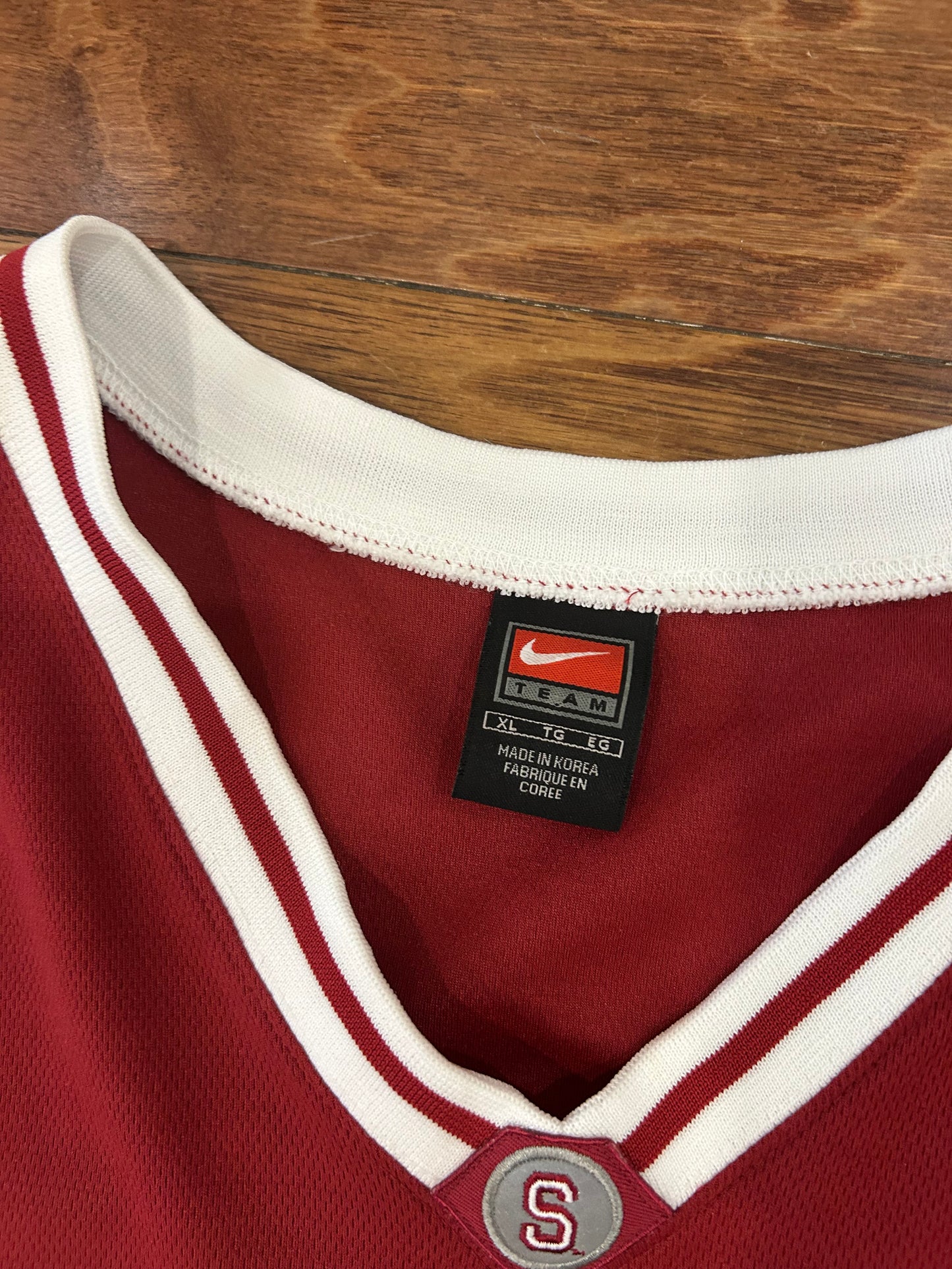 2002 Stanford Nike Elite College Basketball Jersey (XL)