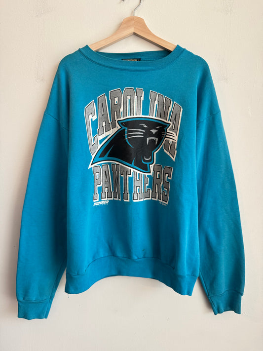 1993 Carolina Panthers Rare Hummer Blue Crewneck (XL)
