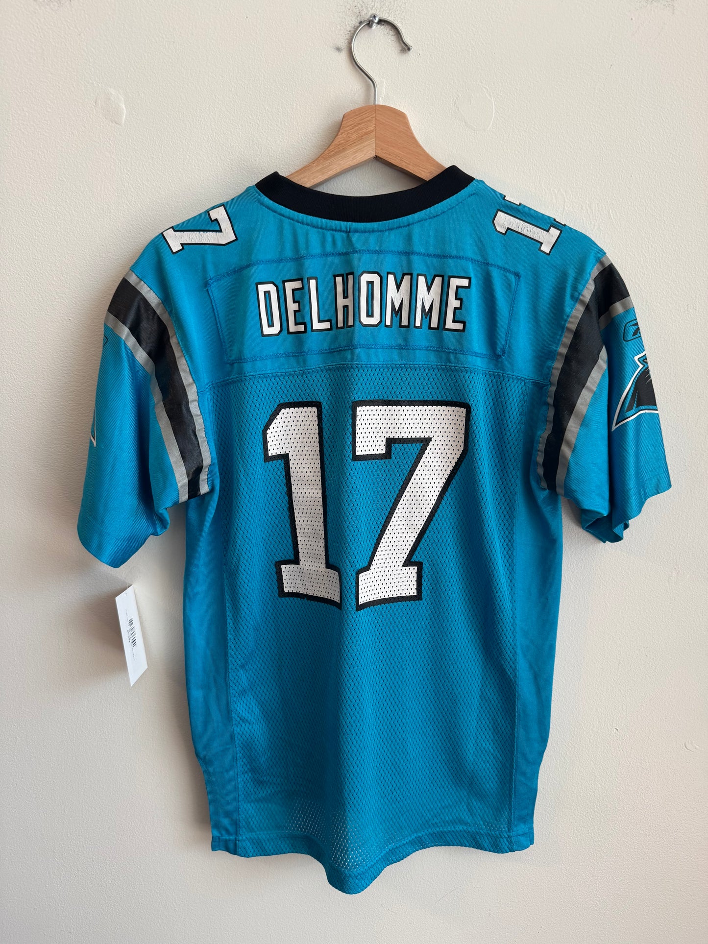 00s Carolina Panthers Jake Delhomme Blue Reebok Jersey (Youth L)