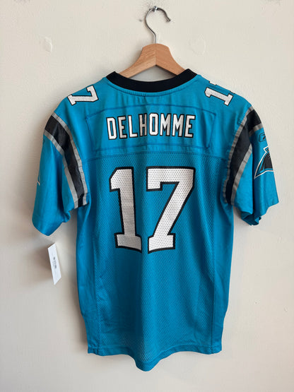 00s Carolina Panthers Jake Delhomme Blue Reebok Jersey (Youth L)