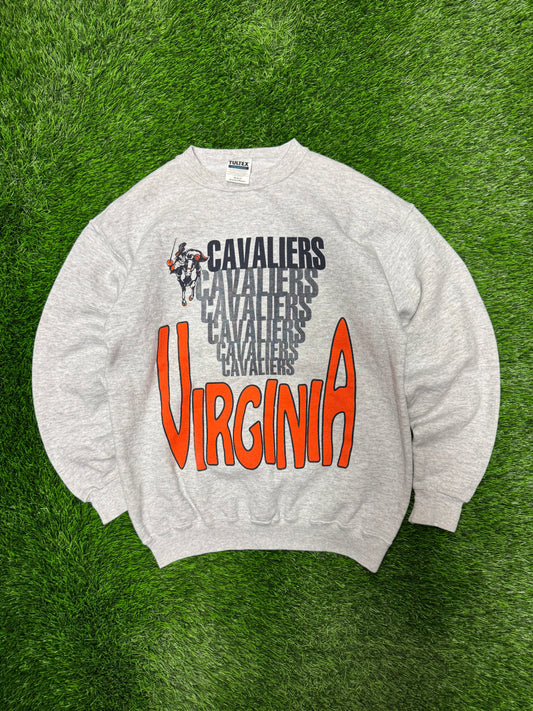 90s University of Virginia Cavaliers Vintage Spell Out Crewneck (M)