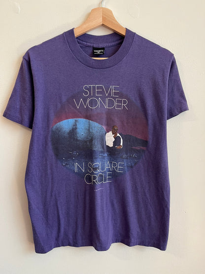 1986 Stevie Wonder In Square Circle Vintage Music Tee (M)