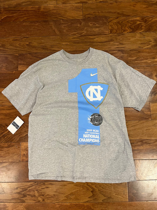 2009 UNC National Champs Grey #1 Tee (L)