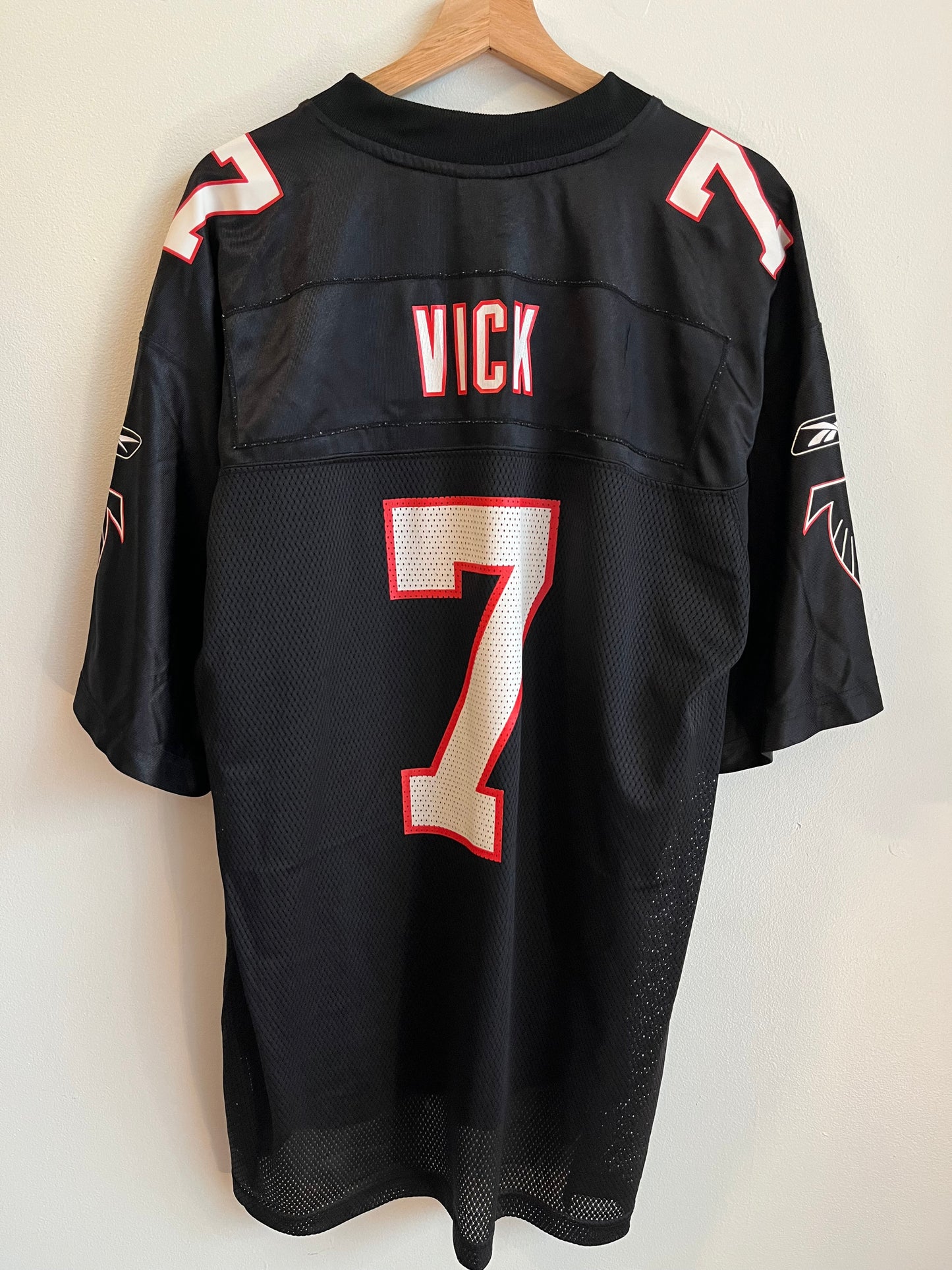 00s Atlanta Falcons Michael Vick Black Jersey (L)