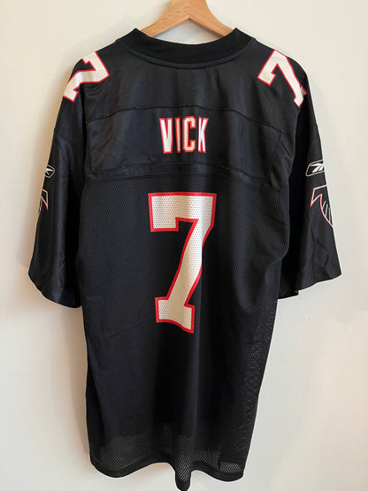 00s Atlanta Falcons Michael Vick Black Jersey (L)