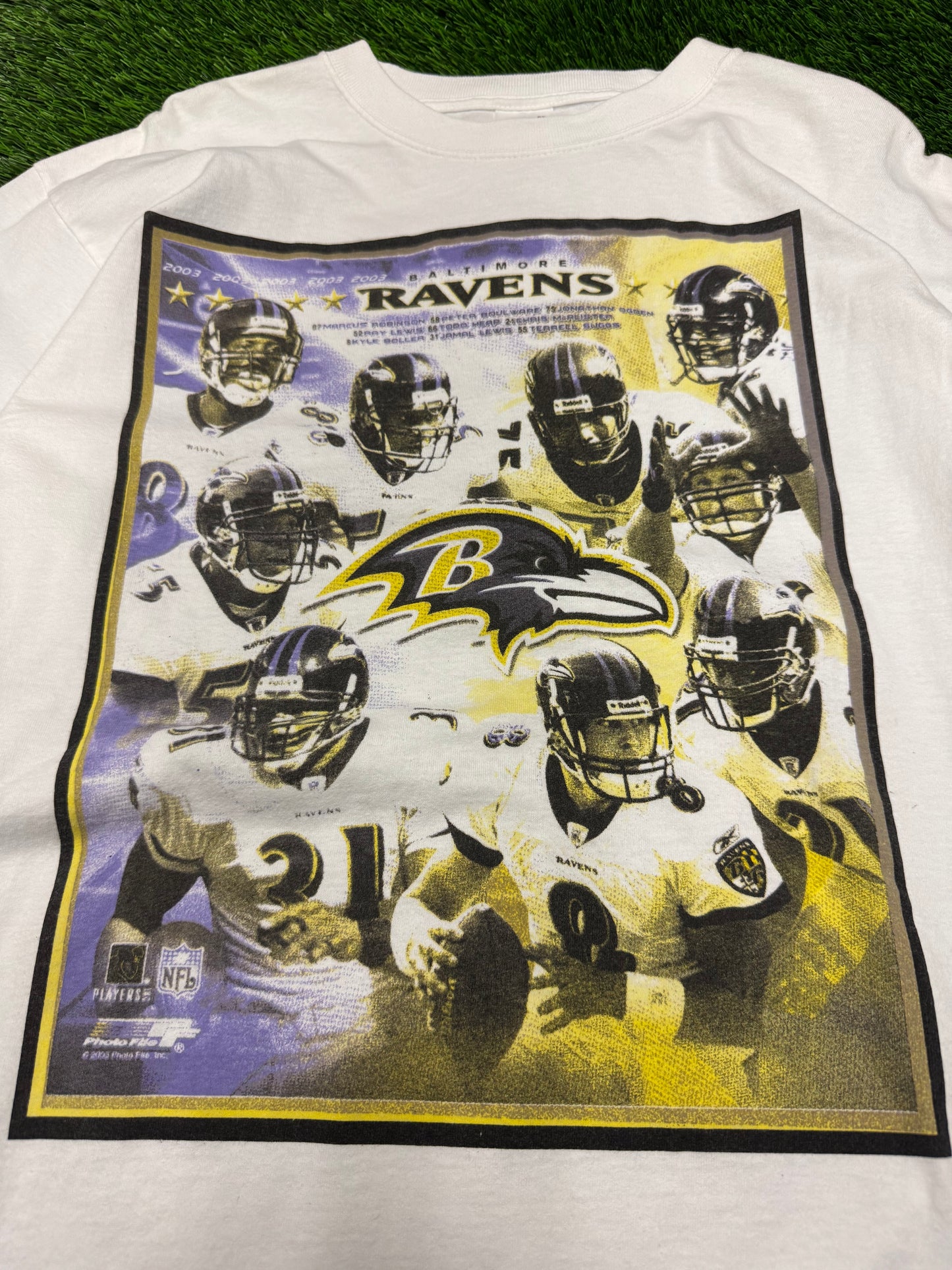 2003 Baltimore Ravens Football Schedule Long Sleeve Shirt (L)
