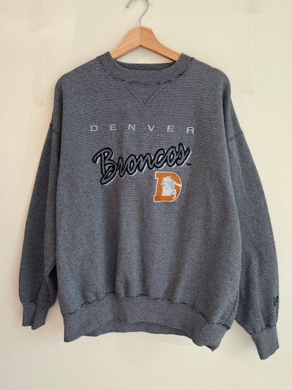 90s Denver Broncos Embroidered Lee Crewneck (L)