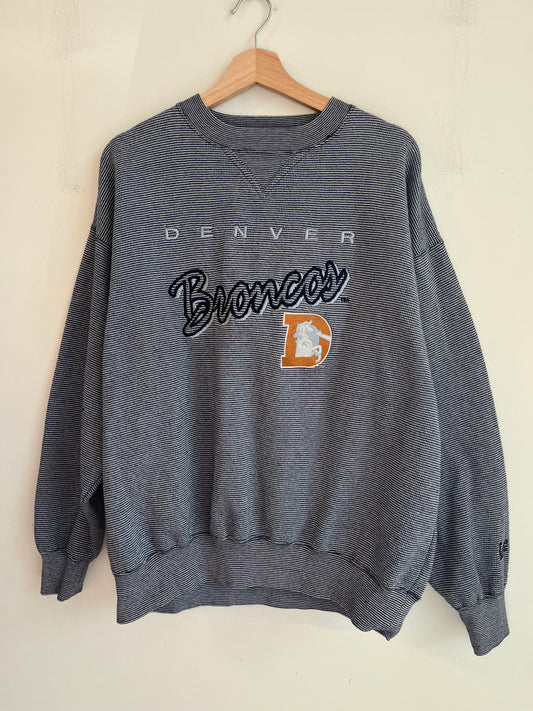 90s Denver Broncos Embroidered Lee Crewneck (L)