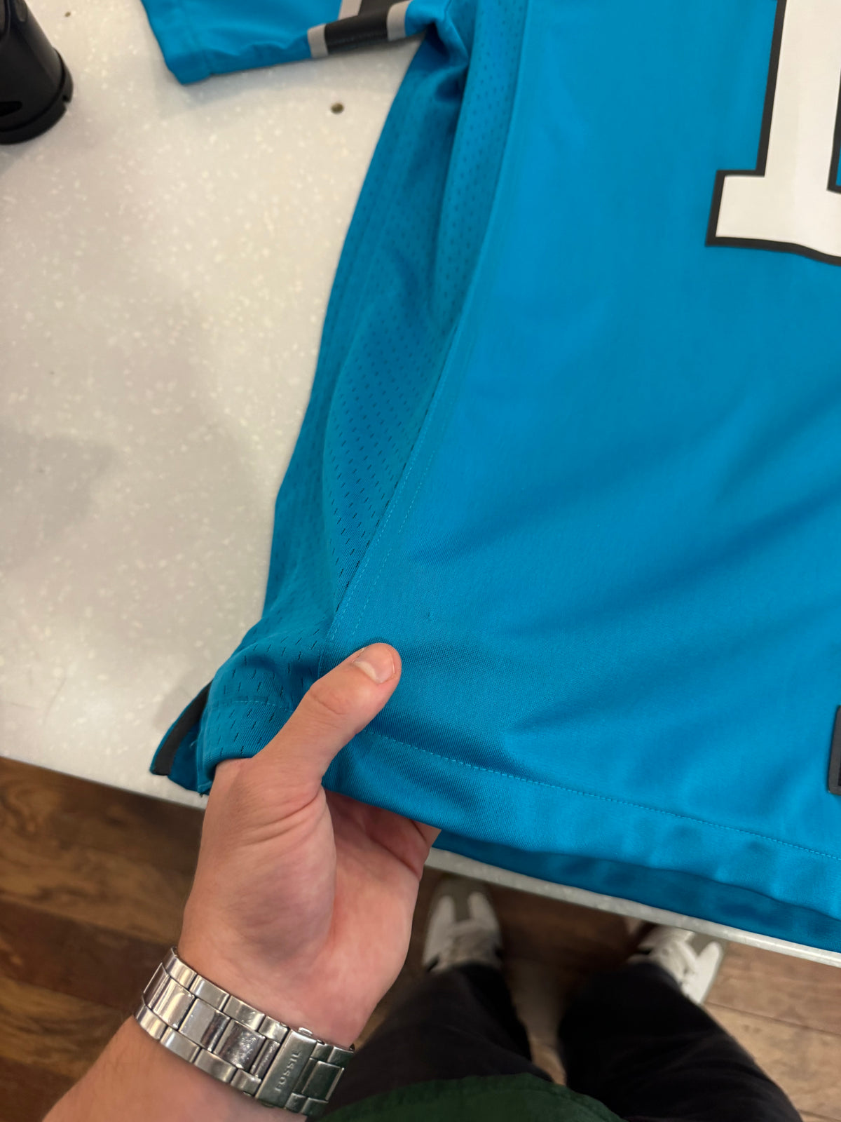 2010s Carolina Panthers Cam Newton Electric Blue Jersey (S)