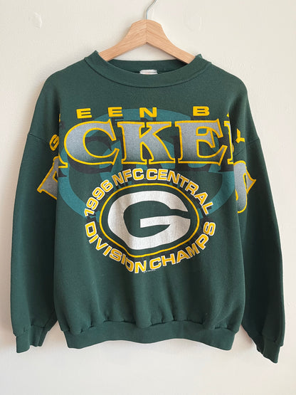 1996 Green Bay Packers Vintage Big Spell Out Crewneck (M)