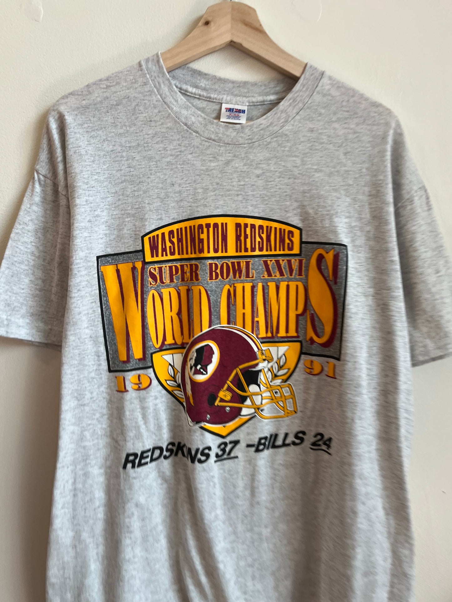 1991 Washington Redskins v Bills Super Bowl Tee (XL)