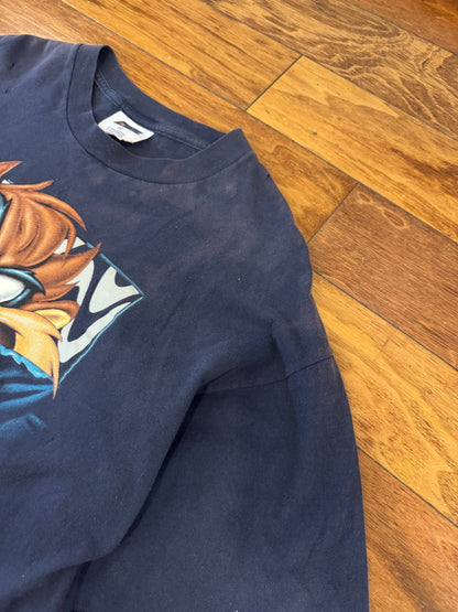 1998 Dallas Cowboys Taz Bleach Faded Tee (XL)