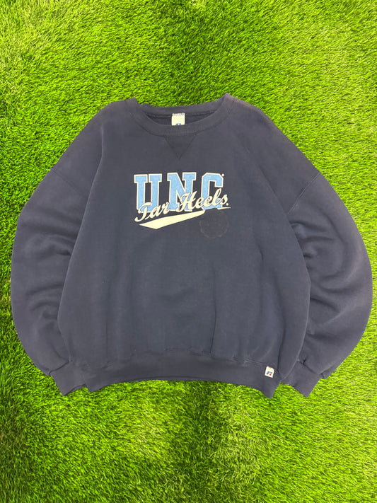 90s University of North Carolina UNC Tar Heels Vintage Russell Crewneck (XL)