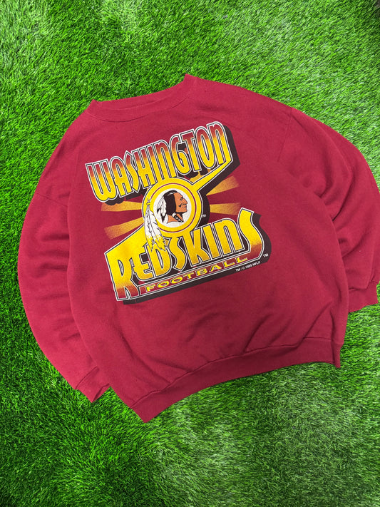 1995 Washington Redskins Vintage Spell Out Crewneck (XXL)