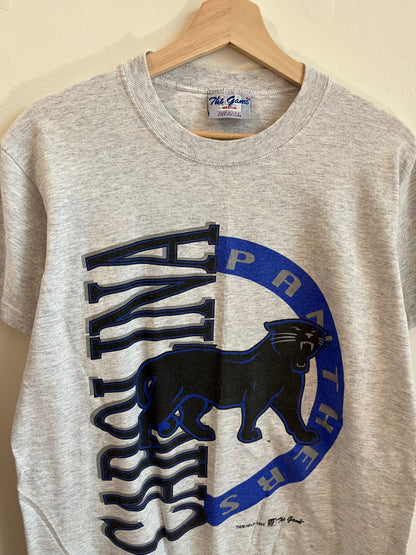 1993 Carolina Panthers Old Cat Spell Out The Game Tee (M)