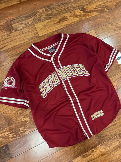 90s Florida State University (FSU) Seminoles Colosseum Baseball Jersey (XXL)