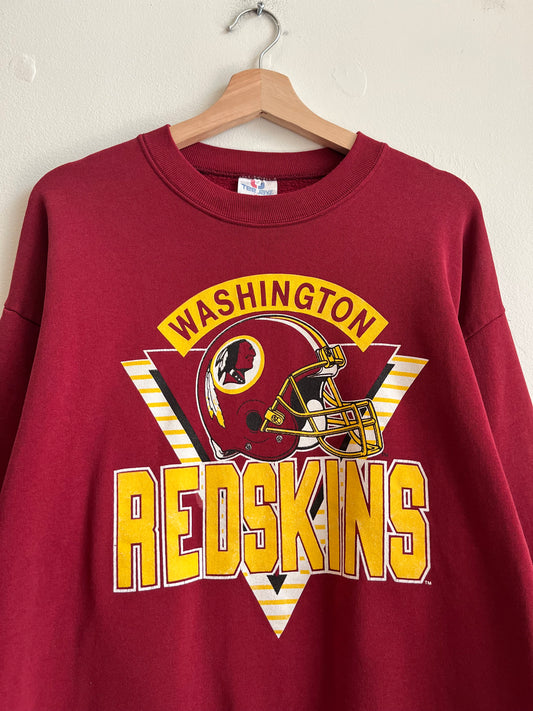 90s Washington Redskins Big Spell Out Maroon Crewneck (XL)