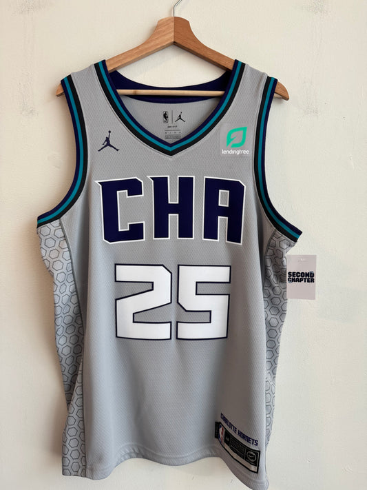 2019 Charlotte Hornets PJ Washington Jr. Jordan Swingman Grey Jersey (L)