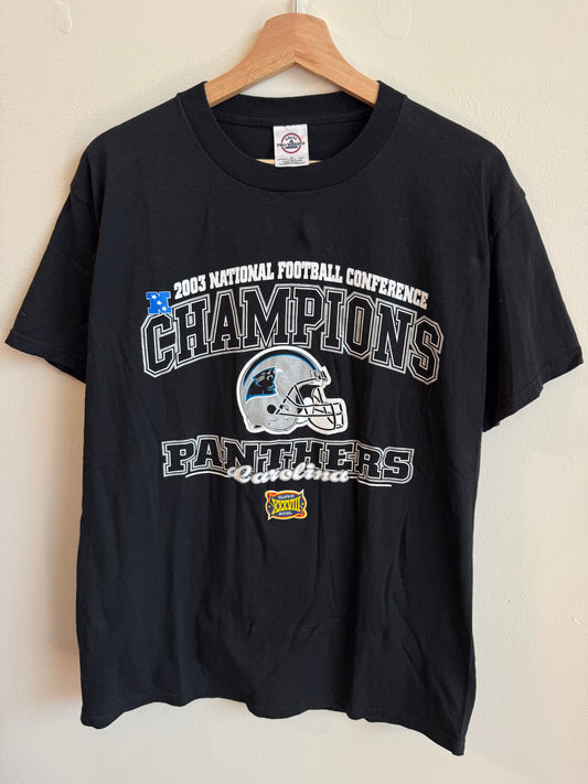 2003 Carolina Panthers Helmet Conference Champs Tee (M)