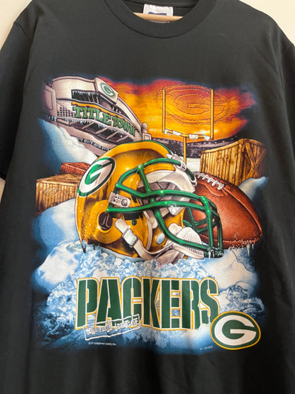2001 Green Bay Packers Helmet Graphic Tee (L)
